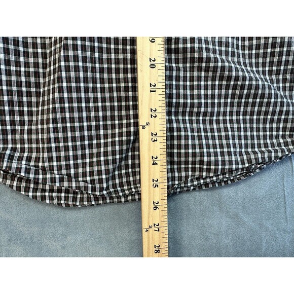 Ralph Lauren Long Sleeve Classic Button Down Shirt Black Red Plaid Boys Large - Picture 7 of 8